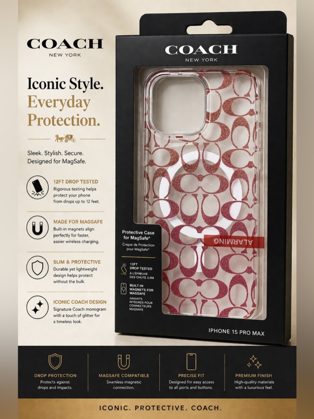 Coach iPhone 15 Pro Max Case